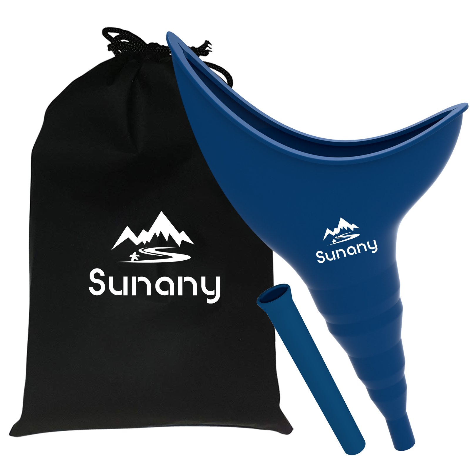 Female Urination Device,Reusable Silicone Female Urinal Foolproof Women Pee Funnel Allows Women to Pee Standing Up,Women's Urinal with Drawstring Bags is The Perfect Companion for Travel and Outdoor