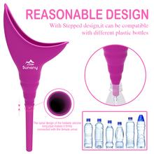 Load image into Gallery viewer, Female Urination Device,Reusable Silicone Female Urinal Foolproof Women Pee Funnel Allows Women to Pee Standing Up,Women&#39;s Urinal with Drawstring Bags is The Perfect Companion for Travel and Outdoor
