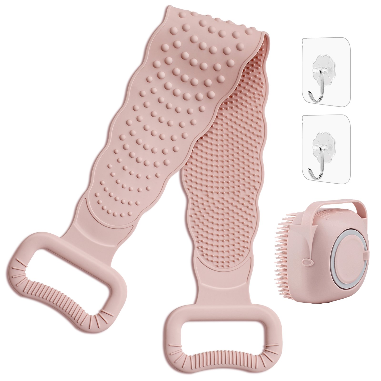 Silicone Back Scrubber for Shower, Lengthen & Soft Back Washer, Bath Body Brush with Handles for Deep Cleaning, Exfoliating and Massaging ( 30-Inch) 148 / 5000 翻译结果