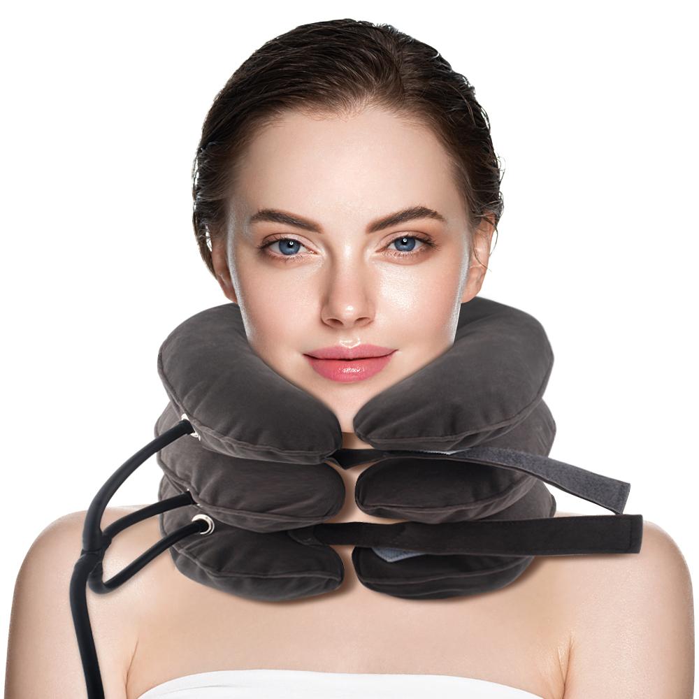 Cervical Neck Traction Device &Inflatable Adjustable Neck Stretcher Provide Neck Support Neck Traction and Neck Pain Relief,Neck Brace and Cervical Traction Device is The Neck Care Equipment