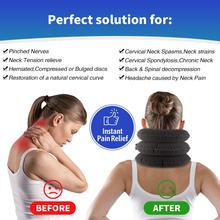 Load image into Gallery viewer, Cervical Neck Traction Device &amp;Inflatable Adjustable Neck Stretcher Provide Neck Support Neck Traction and Neck Pain Relief,Neck Brace and Cervical Traction Device is The Neck Care Equipment
