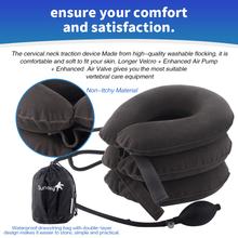 Load image into Gallery viewer, Cervical Neck Traction Device &amp;Inflatable Adjustable Neck Stretcher Provide Neck Support Neck Traction and Neck Pain Relief,Neck Brace and Cervical Traction Device is The Neck Care Equipment

