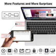 Load image into Gallery viewer, USB Flash Drive 128 GB for iPhone High Speed Memory Photo Stick 4 in 1 Thumb Drive Jump Drive Compatible with iPhone, iPad, MacBook, Android, Samsung, PC and More Devices