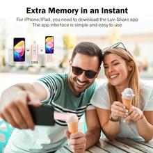 Load image into Gallery viewer, USB Flash Drive 128 GB for iPhone High Speed Memory Photo Stick 4 in 1 Thumb Drive Jump Drive Compatible with iPhone, iPad, MacBook, Android, Samsung, PC and More Devices
