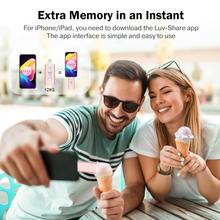 Load image into Gallery viewer, USB Flash Drive 128 GB for iPhone High Speed Memory Photo Stick 4 in 1 Thumb Drive Jump Drive Compatible with iPhone, iPad, MacBook, Android, Samsung, PC and More Devices