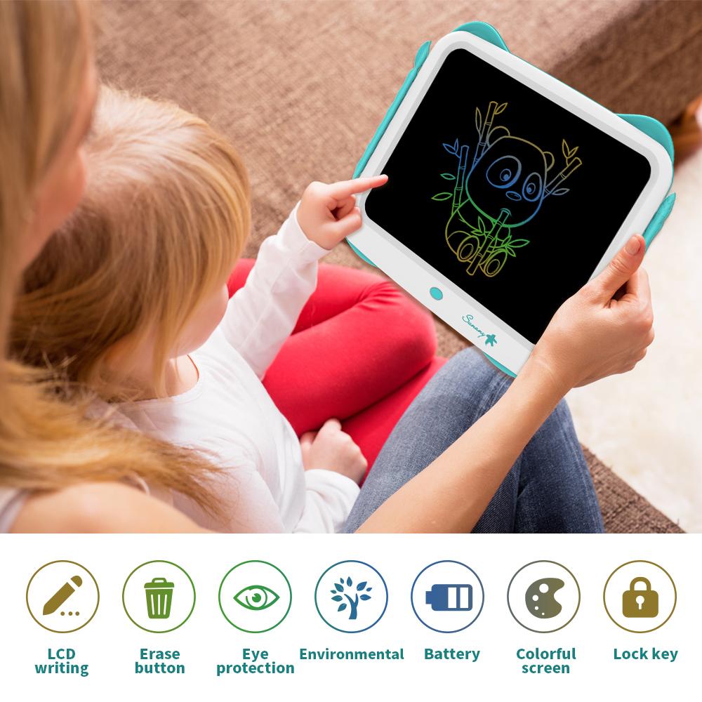 12" Colorful Toddler Scribbler Board Erasable LCD Writing Tablet Kids Drawing Pad Doodle Board Light Drawing Board Educational and Learning Toys Gifts for 3 4 5 6 7 8 Year Old Girls Boys